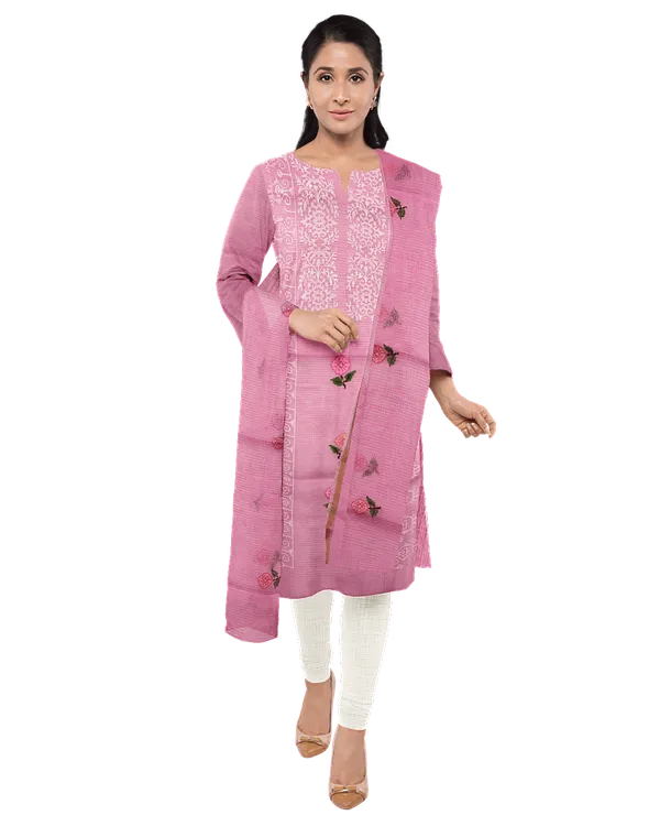 Pink_Cotton_Premium_And_Elegant_Kurta_With_Dupatta_For_Women