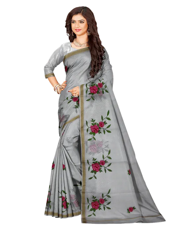 Grey_Synthetic_Premium_And_Elegant_Saree_For_Women