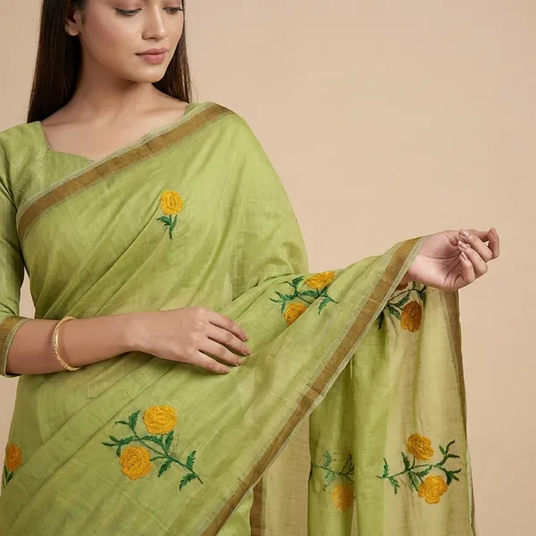 Olive_Green_Synthetic_Premium_And_Elegant_Saree_For_Women