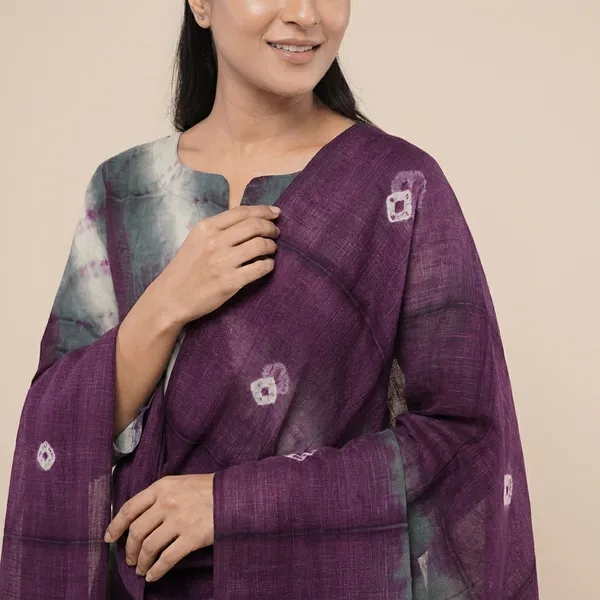 Purple_And_Grey_Cotton_Premium_And_Elegant_Kurta_With_Dupatta_For_Women