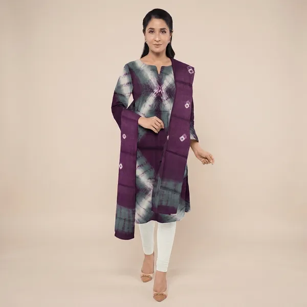 Purple_And_Grey_Cotton_Premium_And_Elegant_Kurta_With_Dupatta_For_Women