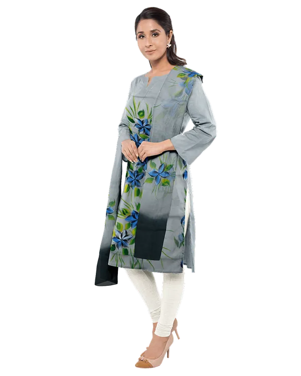 Grey_Cotton_Premium_And_Elegant_Kurta_With_Dupatta_For_Women