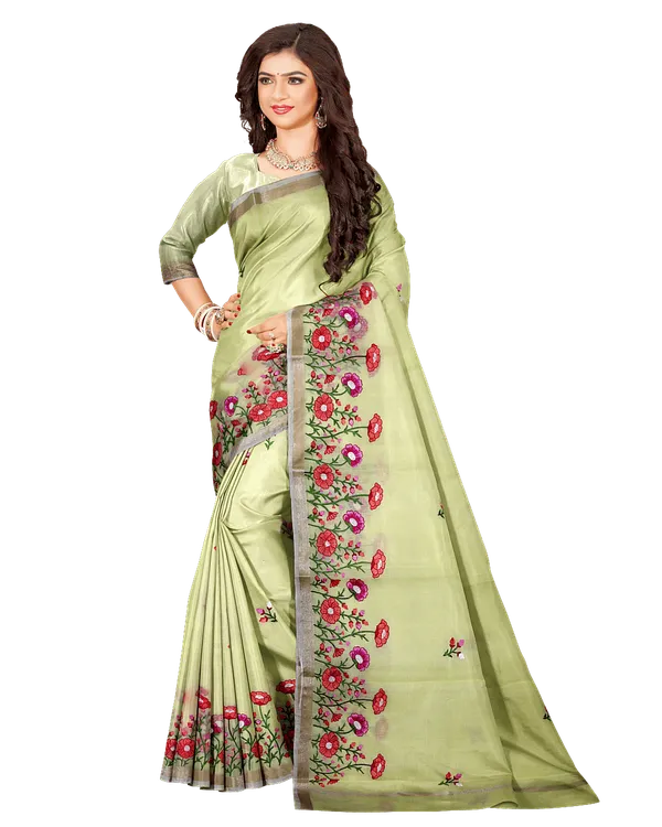 Green_Synthetic_Premium_And_Elegant_Saree_For_Women