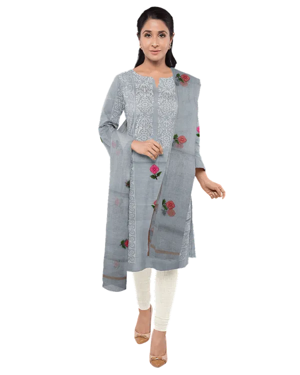Grey_Georgette_Premium_And_Elegant_Kurta_With_Dupatta_For_Women