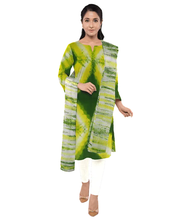 Green_And_Yellow_Cotton_Premium_And_Elegant_Kurta_With_Dupatta_For_Women