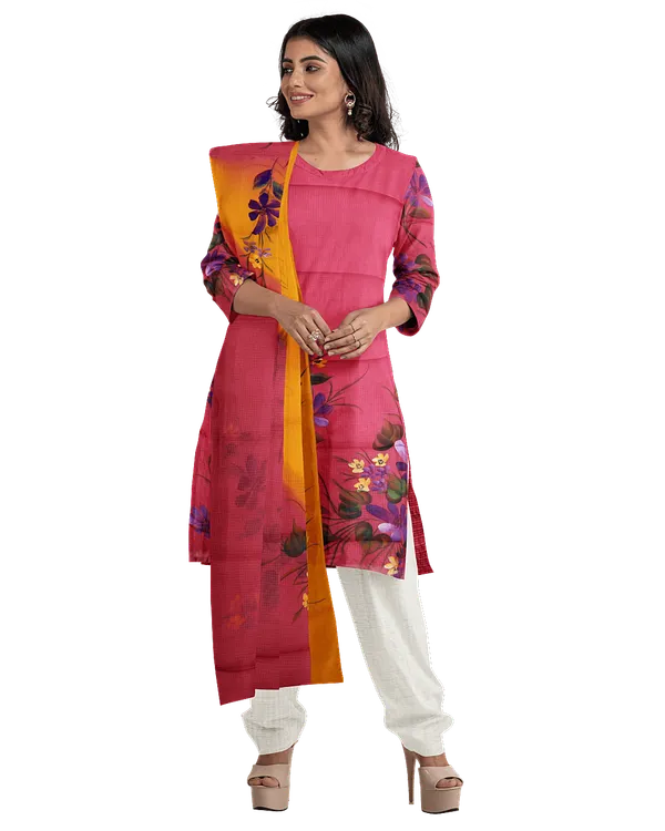 Pink_Cotton_Premium_And_Elegant_Kurta_Set_For_Women