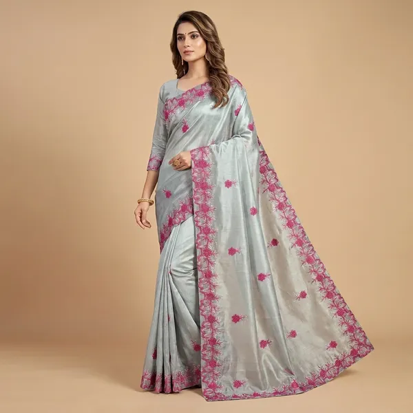 Grey_And_Pink_Cotton_Premium_And_Elegant_Saree_For_Women