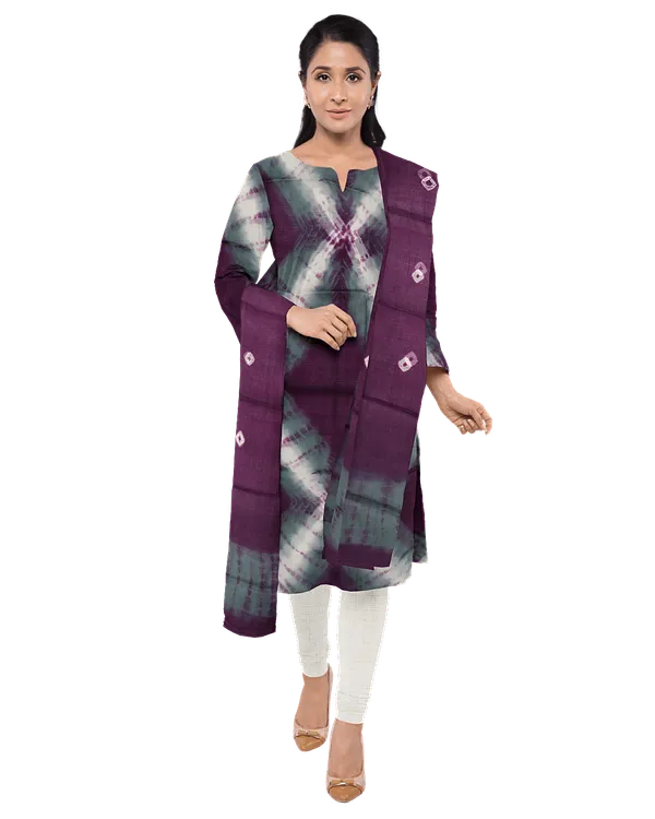 Purple_And_Grey_Cotton_Premium_And_Elegant_Kurta_With_Dupatta_For_Women