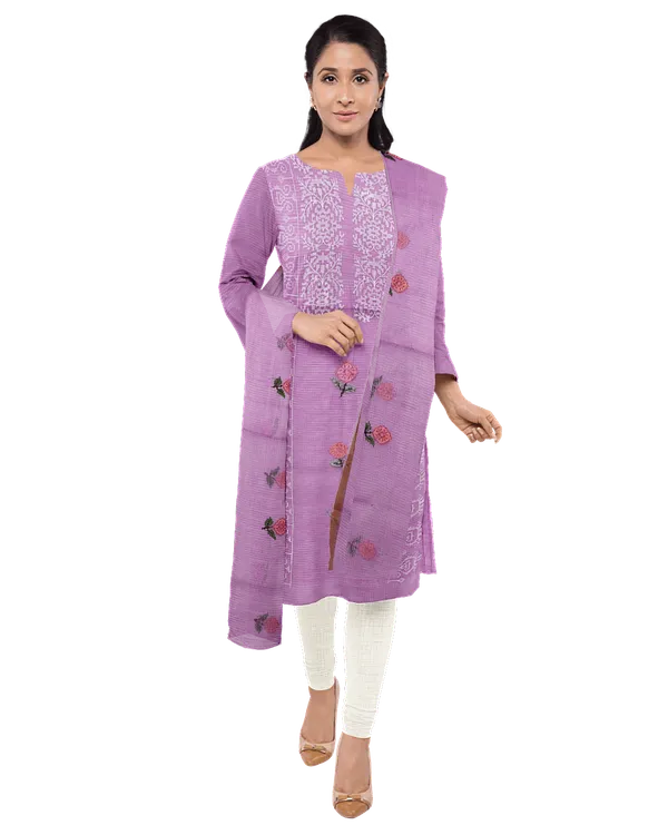 Purple_Cotton_Premium_And_Elegant__Kurta_With_Dupatta__For_Women