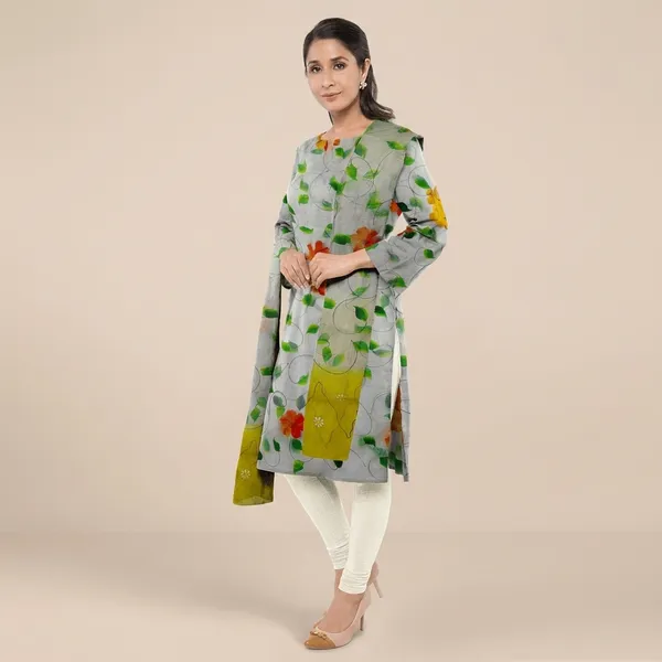Grey_Cotton_Premium_And_Elegant_Kurta_With_Dupatta_For_Women