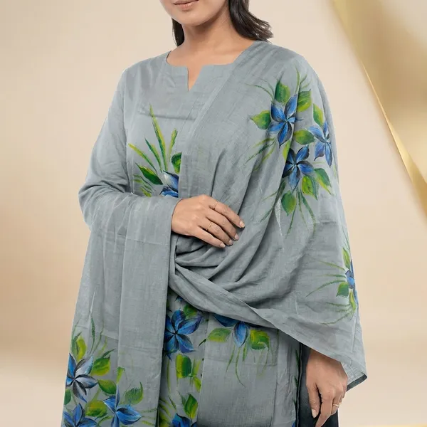 Grey_Cotton_Premium_And_Elegant_Kurta_With_Dupatta_For_Women