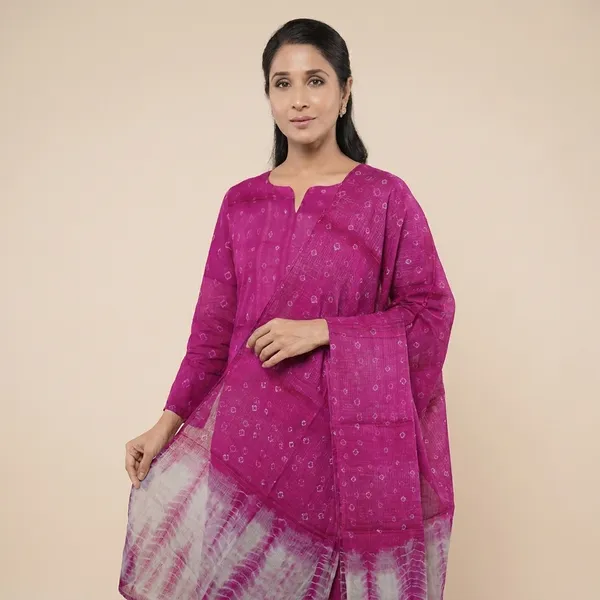 Magenta_Cotton_Blend_Premium_And_Elegant_Kurta_With_Dupatta_For_Women