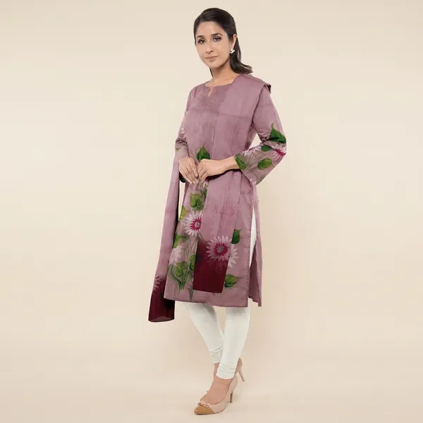 Mauve_Pink_Cotton_Premium_And_Elegant_Kurta_With_Dupatta_For_Women