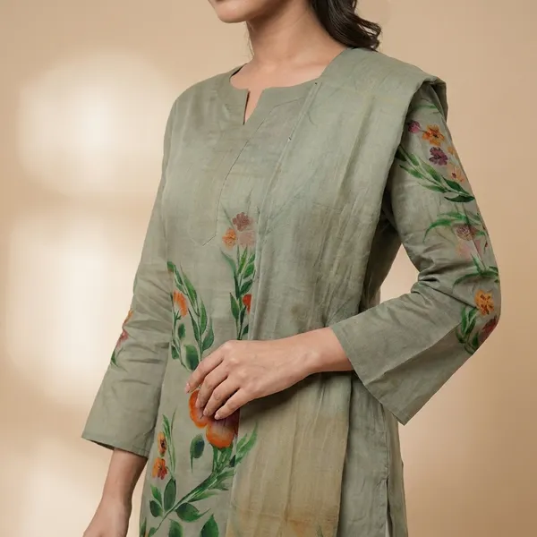 Multicolor_Cotton_Premium_And_Elegant_Kurta_With_Dupatta_For_Women