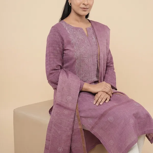 Purple_Cotton_Premium_And_Elegant_Kurta_With_Dupatta_For_Women