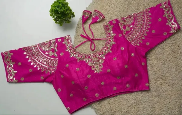Pink_Embroidered_Blouse_With_Floral_Work_And_Tie-Up_Back