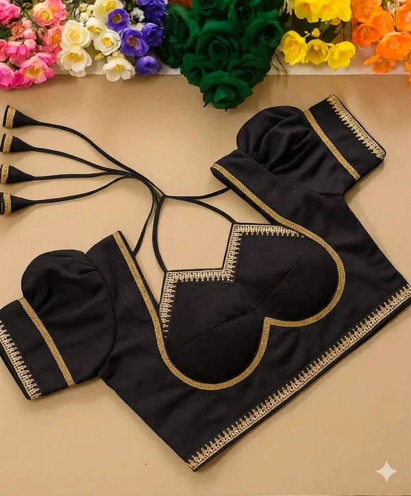 Black_Designer_Blouse_With_Golden_Embroidered_Trim