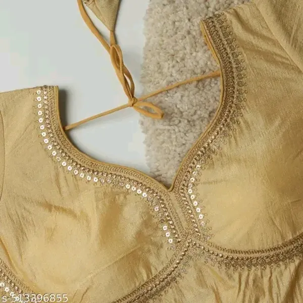 Golden_Sequin_Work_Designer_Blouse_For_Women