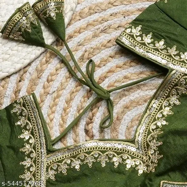 Olive_Green_Embroidered_Blouse_With_Lace_Detailing