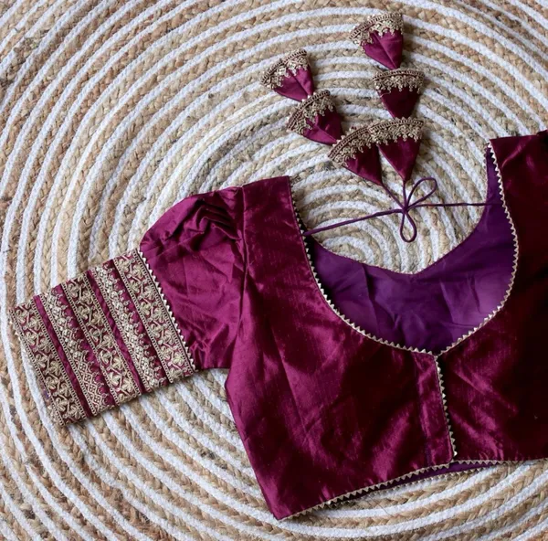 Purple_Embellished_Blouse_With_Gold_Detailing