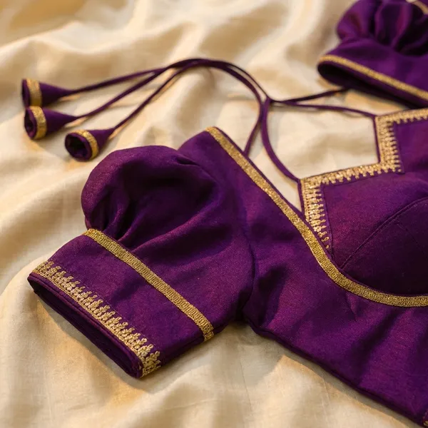 Purple_Embroidered_Blouse_With_Golden_Border_And_Puff_Sleeves