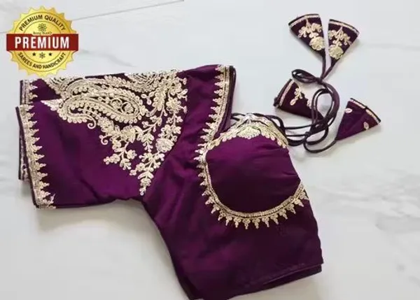 Premium_Embroidered_Purple_Blouse_With_Golden_Zari_Work