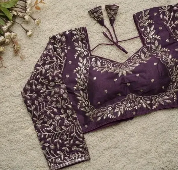 Purple_Embroidered_Designer_Blouse_With_Full_Sleeves