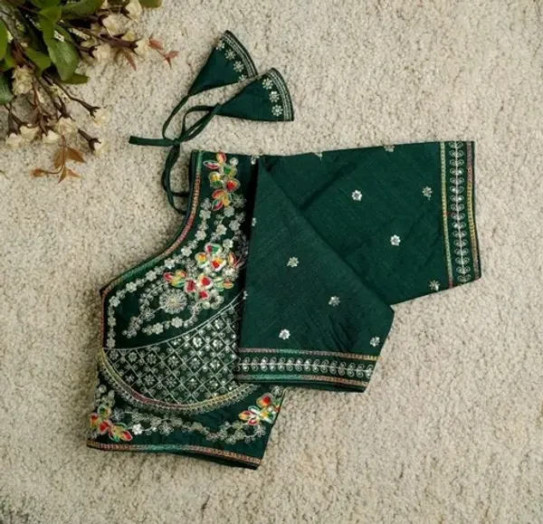 Embroidered_Silk_Blouse_With_Floral_Motifs_And_Stone_Work
