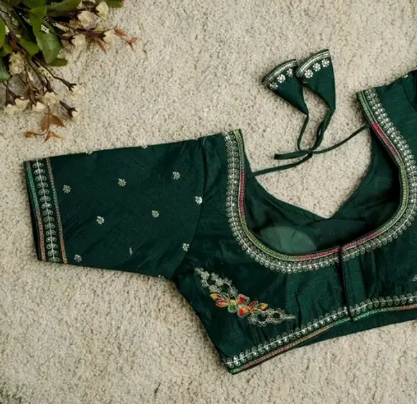 Embroidered_Silk_Blouse_With_Floral_Motifs_And_Stone_Work