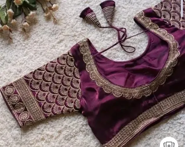 Purple_Embroidered_Silk_Blouse_With_Scalloped_Neckline_And_Tassel_Ties