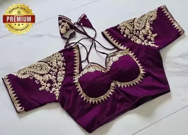 Premium_Embroidered_Purple_Blouse_With_Golden_Zari_Work