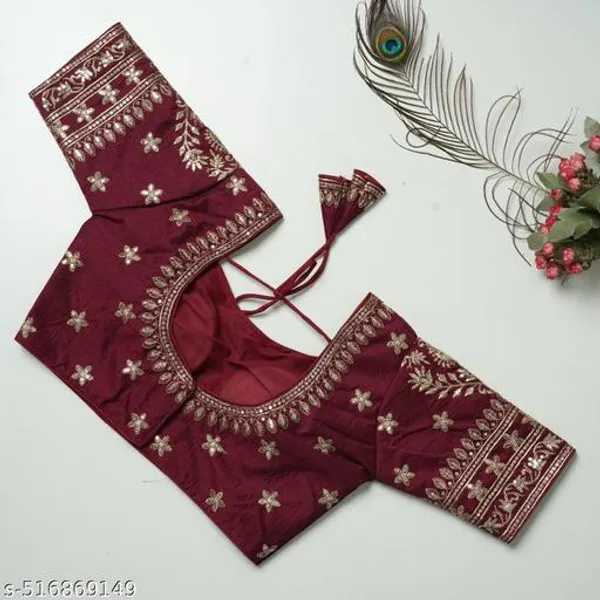 Maroon_Embroidered_Blouse_With_Intricate_Zari_Work