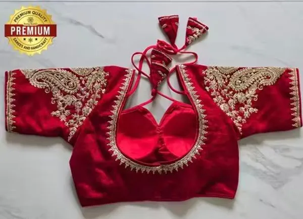 Premium_Embroidered_Red_Blouse_With_Intricate_Gold_Detailing