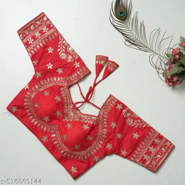 Red_Embroidered_Blouse_With_Tassel_Tie-Up_Back