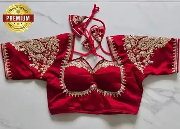 Premium_Embroidered_Red_Blouse_With_Intricate_Gold_Detailing