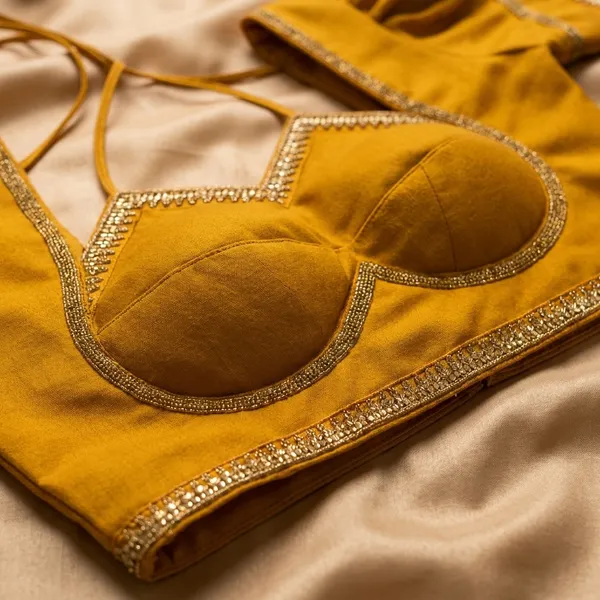 Mustard_Yellow_Designer_Blouse_With_Embellished_Neckline_And_Sleeves