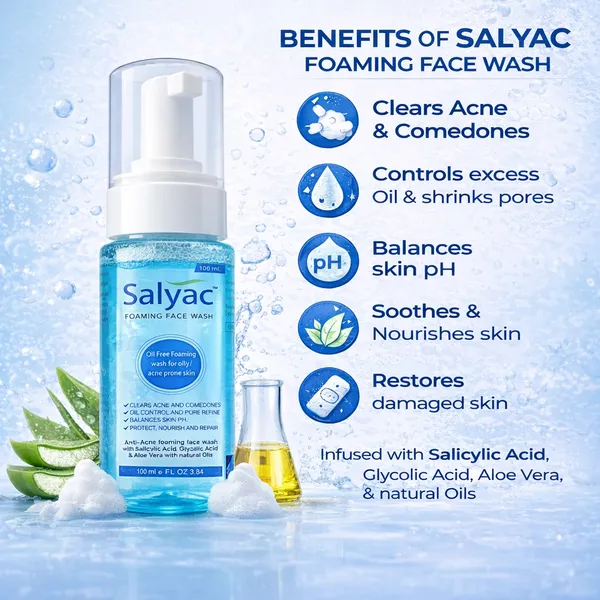 Salyac_Foaming_Face_Wash_(100Ml)_And_Retinol_1%_Face_Serum_(30Ml)_Pack_Of_2