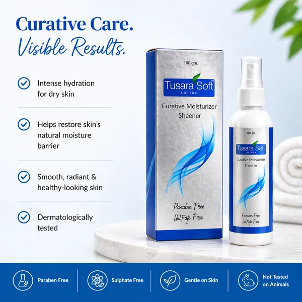 Tusara_Soft_Curative_Moisturizer_Sheener_-_Paraben_&_Sulphate_Free_Lotion_For_Soft,_Smooth_&_Radiant_Skin_(100_Gm)