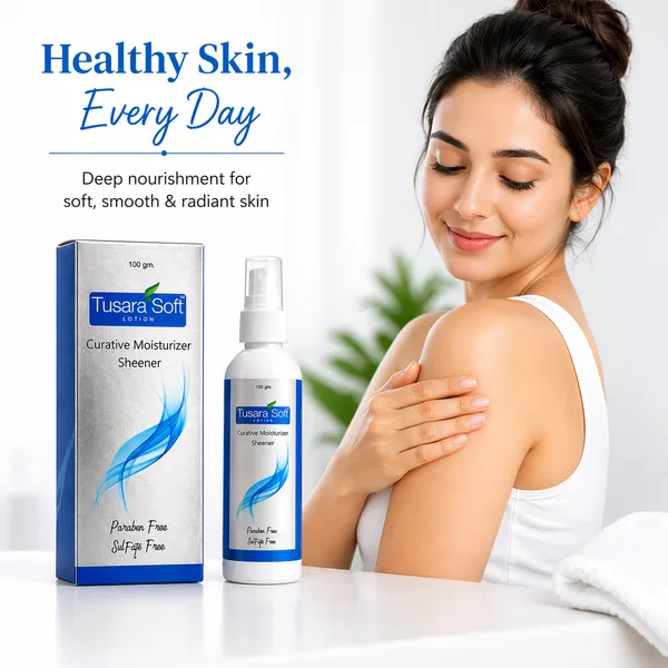 Tusara_Soft_Curative_Moisturizer_Sheener_-_Paraben_&_Sulphate_Free_Lotion_For_Soft,_Smooth_&_Radiant_Skin_(100_Gm)