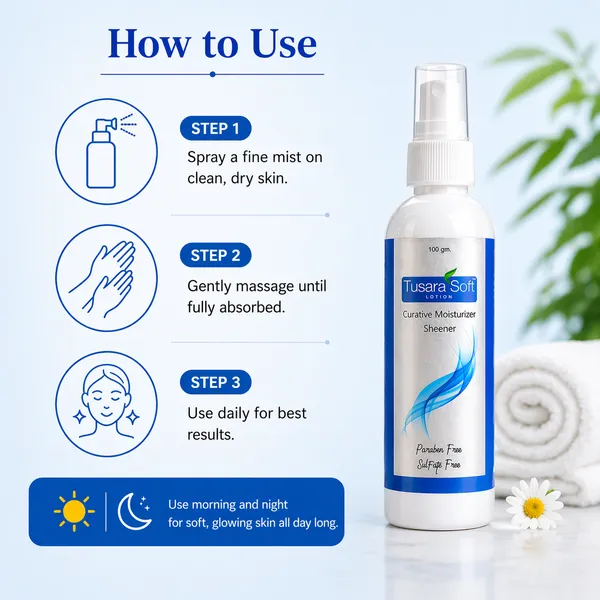 Tusara_Soft_Curative_Moisturizer_Sheener_-_Paraben_&_Sulphate_Free_Lotion_For_Soft,_Smooth_&_Radiant_Skin_(100_Gm)