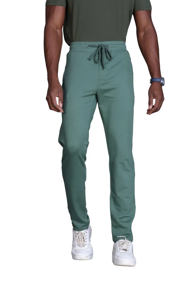 Green_Cotton_Stretch_Track_Pants_For_Men