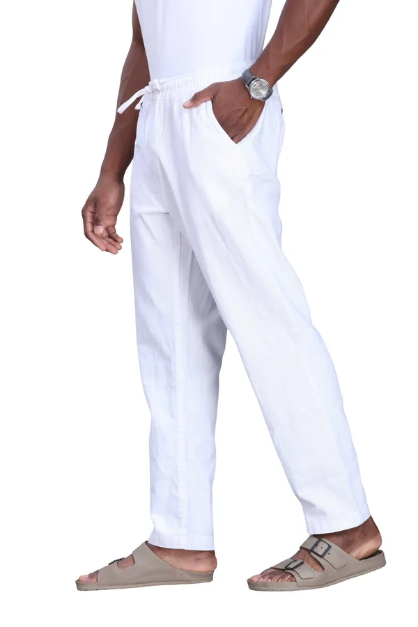 White_Cotton_Relaxed_Fit_Pajama_For_Men