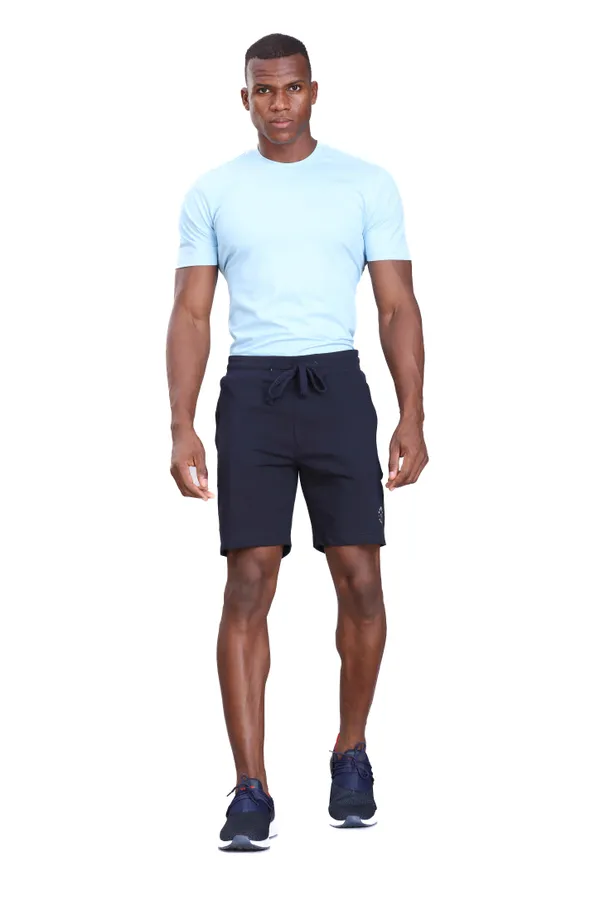 Navy_Blue_Premium_Cotton_Stretch_Shorts_For_Men