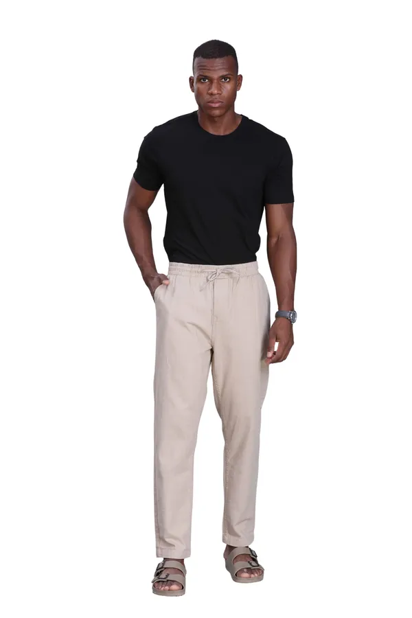 Khaki_Cotton_Relaxed_Fit_Pajama_For_Men
