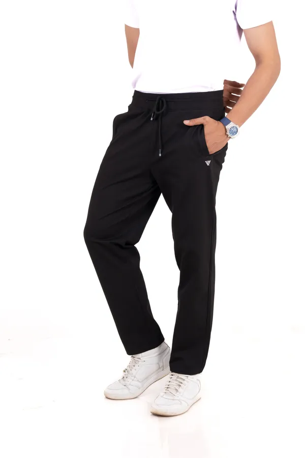Black_Polyester_Elastane_Track_Pants_For_Men