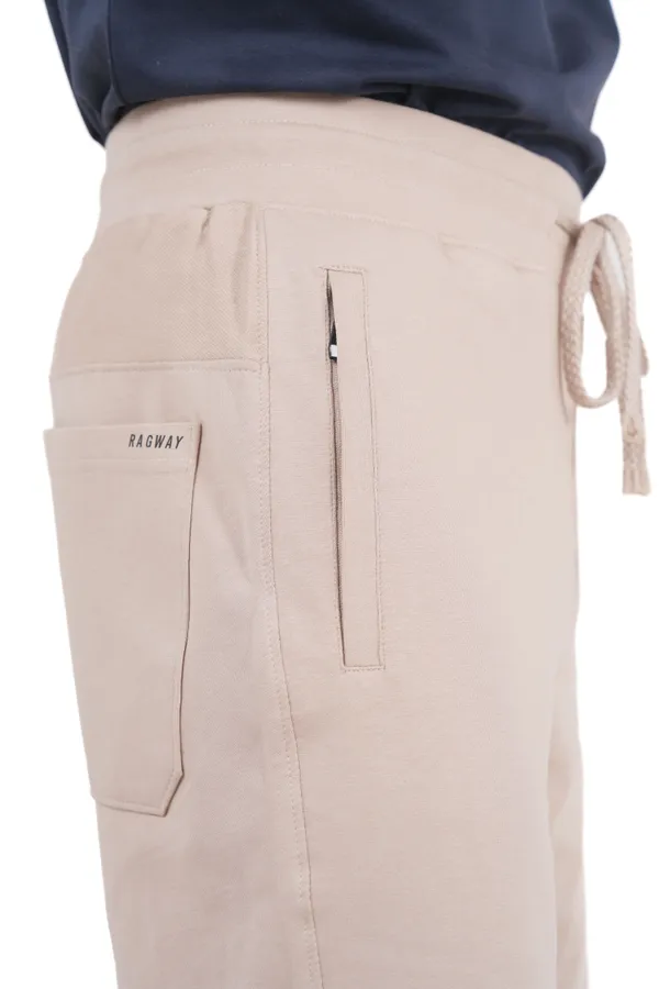Beige_Premium_Cotton_Stretch_Shorts_For_Men