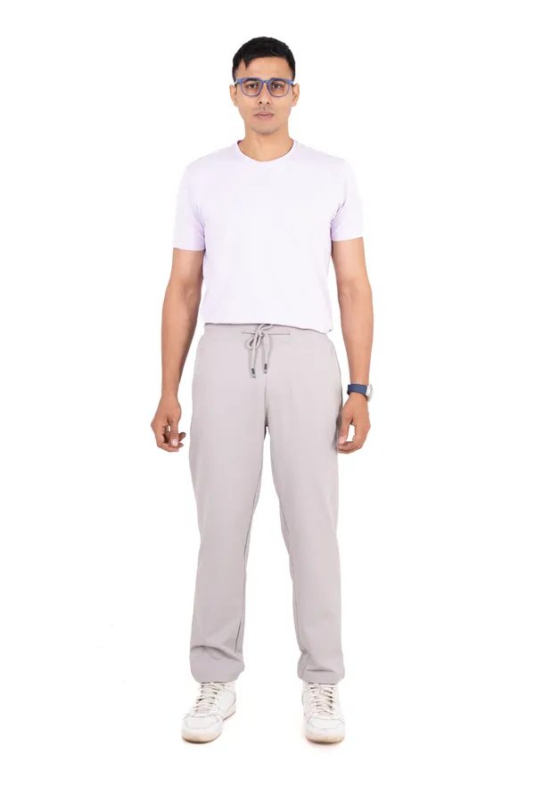 Light_Grey_Polyester_Elastane_Track_Pants_For_Men