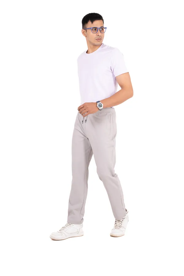 Light_Grey_Polyester_Elastane_Track_Pants_For_Men