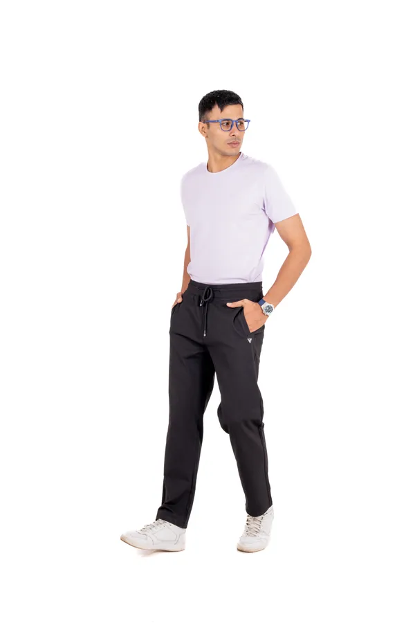 Black_Polyester_Elastane_Track_Pants_For_Men