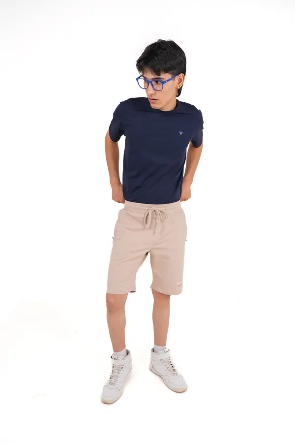 Beige_Premium_Cotton_Stretch_Shorts_For_Men